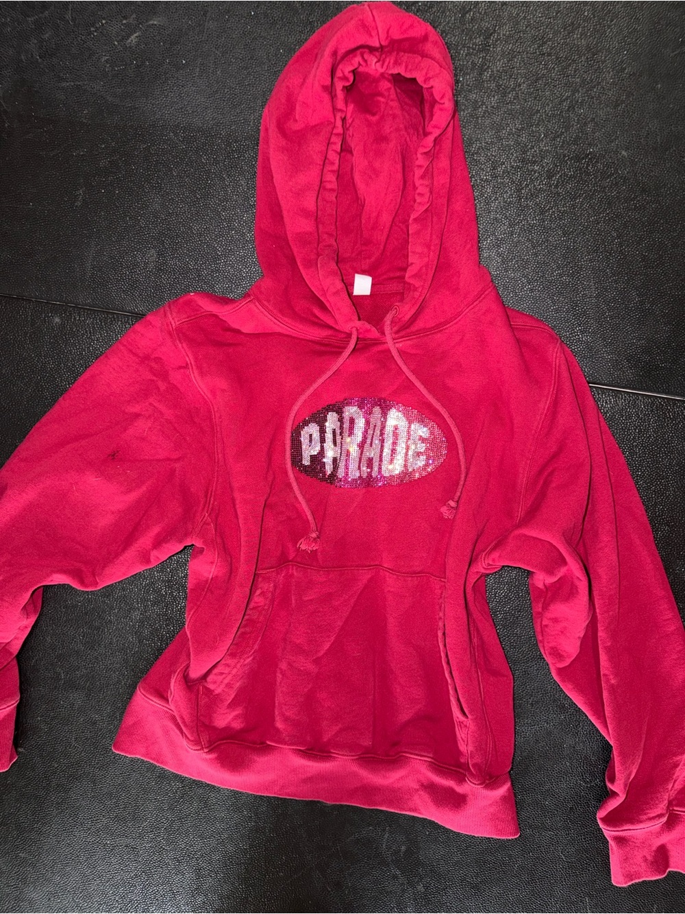 Pink Sequin 'Parade' Hoodie Sweatshirt - Women's